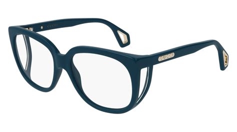 Gucci™ GG0470O 003 56 Blue Eyeglasses 